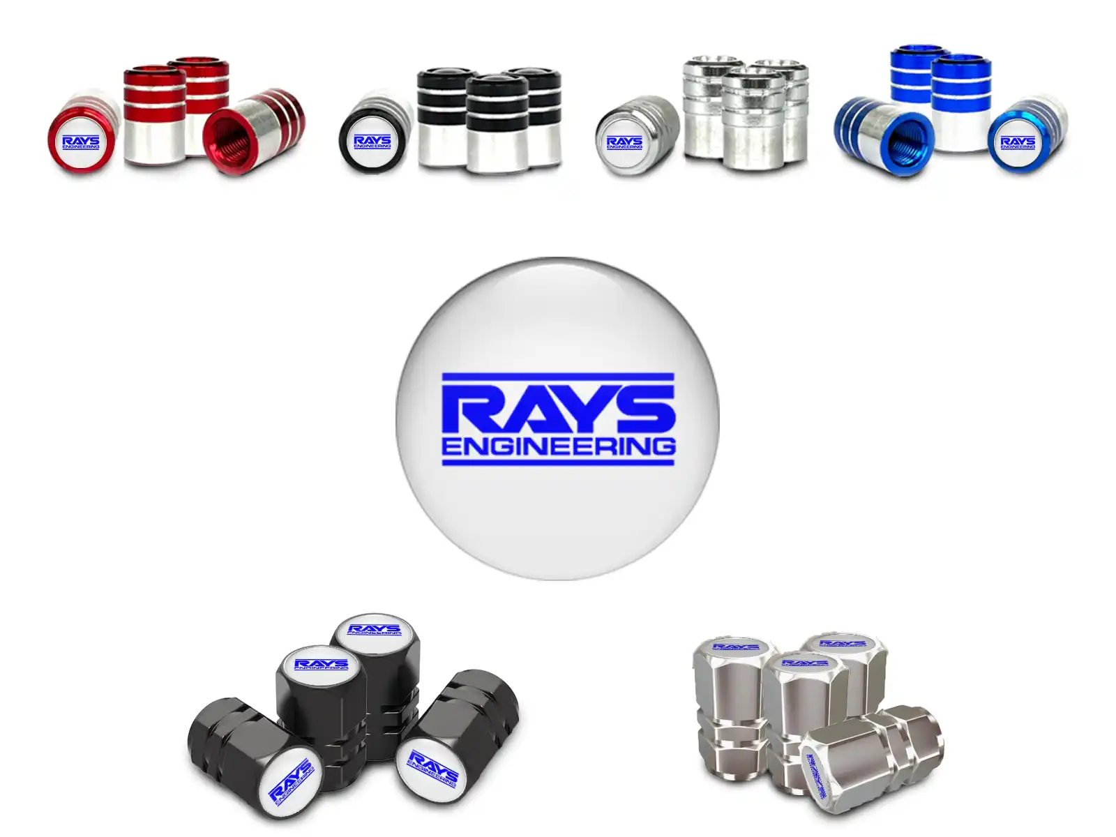 Rays Copri valvole Bici Acciaio Inox